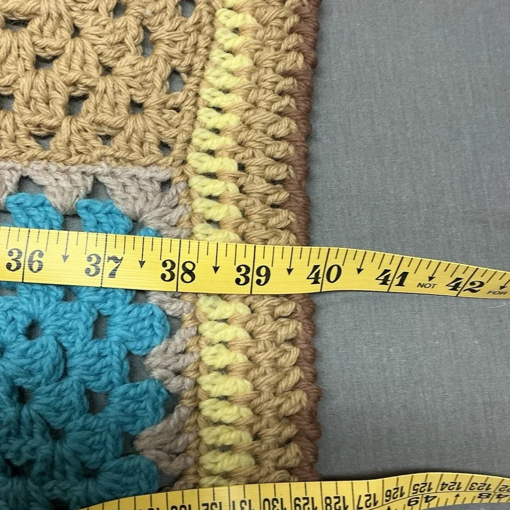 Afghan/Blanket/Throw - Handmade Crocheted - 40x41 - Great Gift Item